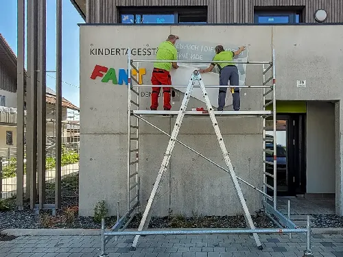 Kita - Umsetzung der Wandgestaltung